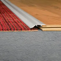 Desnivel con Quick-Fix Cromo Mate 10 mm x 40 mm x 1 m - Perfiles para pisos flotantes y alfombras